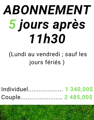 ABONNEMENT 5 jours (29)